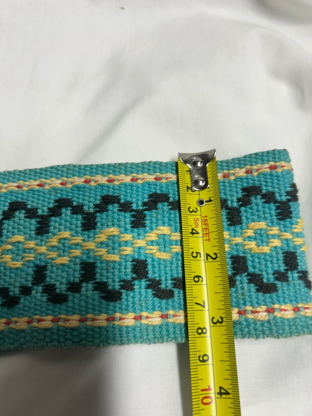 Handwoven Belt Strap 4’ Length Handcrafted Vintage Reversible - Picture 7 of 7